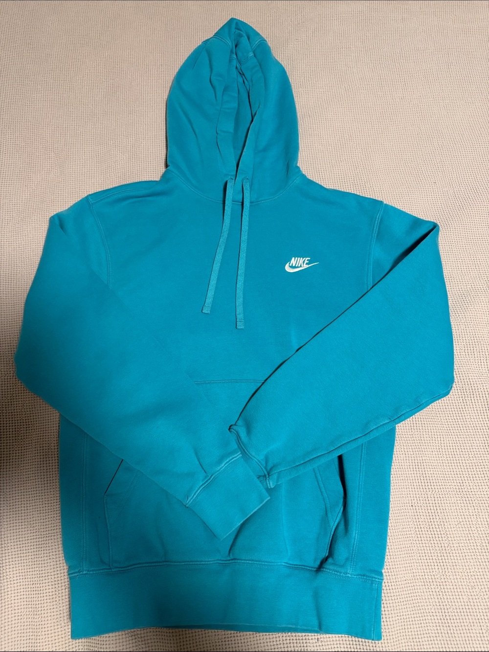 Nike Teal Pullover Hoodie with White Swoosh